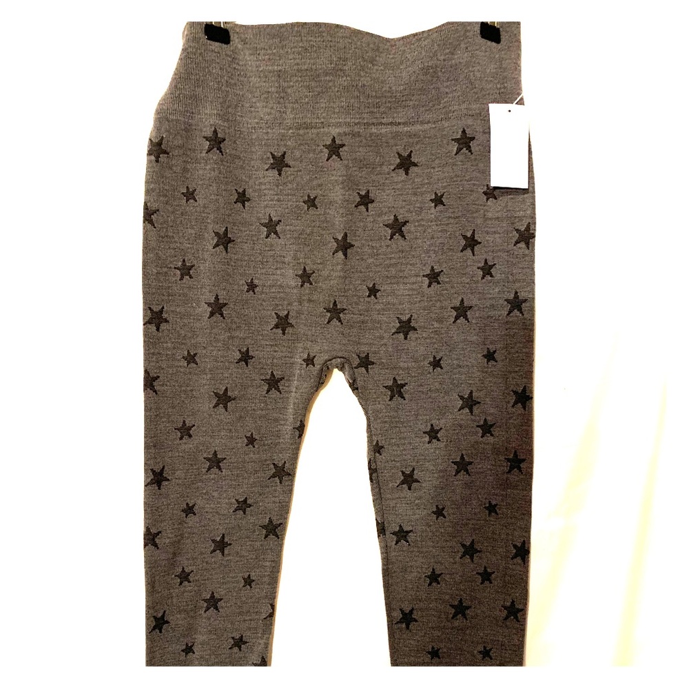 2/$20 BundleFleece grey w/ black star leggings